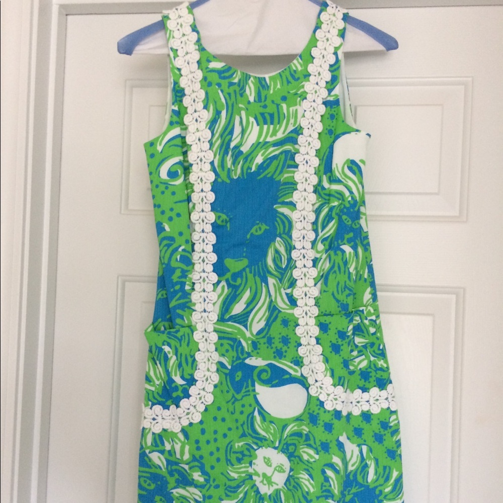 Lilly Pulitzer Limeade Roar of the Jungle Sz. 00 - Picture 3 of 5